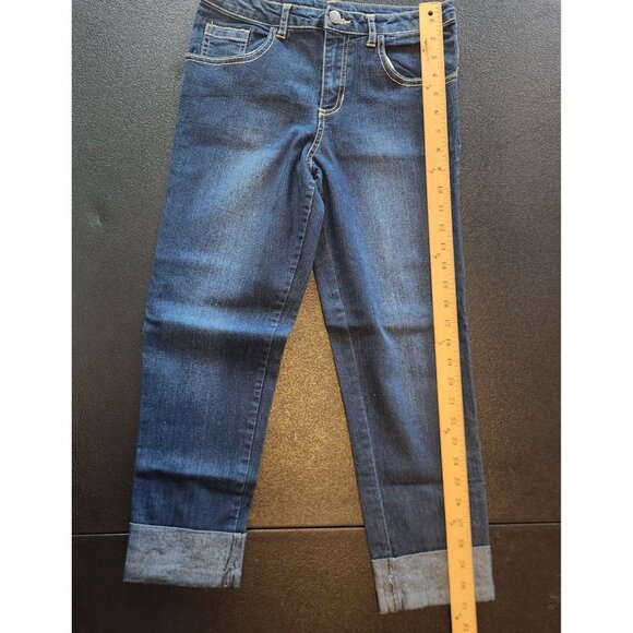 Disney D-Signed Denim Jeans Blue Cuffed Stretch Girls Size XL 14-16‎ EUC - Picture 11 of 11